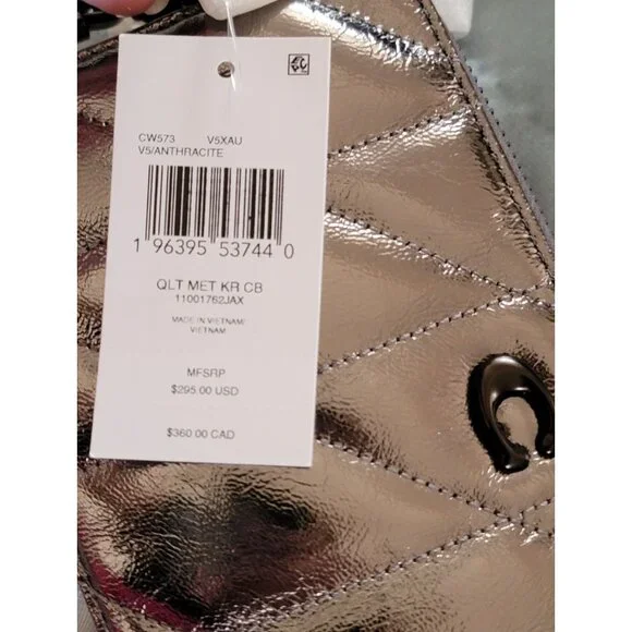 New With Tags Coach KIRA Crossbody, V5/Anthracite - Picture 10 of 10